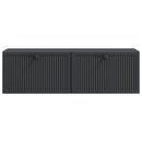 Væghængt TV-skab Sort 98 x 31 x 30 cm Konstrueret træ