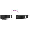 Væghængt TV-skab Sort 98 x 31 x 30 cm Konstrueret træ