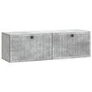 Væghængt TV-skab Betongrå 98 x 31 x 30 cm Konstrueret træ