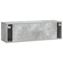 Væghængt TV-skab Betongrå 98 x 31 x 30 cm Konstrueret træ