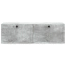 Væghængt TV-skab Betongrå 98 x 31 x 30 cm Konstrueret træ