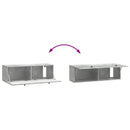 Væghængt TV-skab Betongrå 98 x 31 x 30 cm Konstrueret træ
