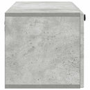 Væghængt TV-skab Betongrå 98 x 31 x 30 cm Konstrueret træ
