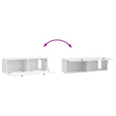 Væghængt TV-skab Hvid højglans 98 x 31 x 30 cm Konstrueret træ