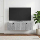 Væghængt TV-skab Grå sonoma-eg 98 x 31 x 30 cm Konstrueret træ