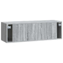 Væghængt TV-skab Grå sonoma-eg 98 x 31 x 30 cm Konstrueret træ