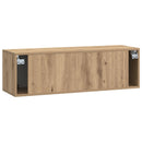 Væghængt TV-skab Artisan-eg 98 x 31 x 30 cm Konstrueret træ