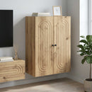 Vægmonteret skab 66 x 34,5 x 90 cm Konstrueret træ Artisan-eg