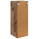 Vægmonteret skab Gammelt træ 33 x 34,5 x 90 cm Konstrueret træ