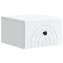 Væghængt Natbord 2 pcs Hvid 33 x 34,5 x 20 cm Konstrueret træ