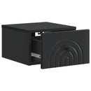 Væghængt Natbord 2 pcs Sort 33 x 34,5 x 20 cm Konstrueret træ