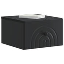Væghængt Natbord 2 pcs Sort 33 x 34,5 x 20 cm Konstrueret træ