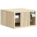Væghængt Natbord med skuffe 2 pcs Sonoma-eg 33 x 34,5 x 20 cm