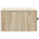 Væghængt Natbord med skuffe 2 pcs Sonoma-eg 33 x 34,5 x 20 cm