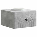 Væghængt Natbord Betongrå 33 x 34,5 x 20 cm Konstrueret træ