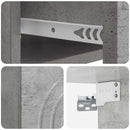 Væghængt Natbord med skuffe 2 pcs Betongrå 33 x 34,5 x 20 cm