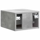 Væghængt Natbord med skuffe 2 pcs Betongrå 33 x 34,5 x 20 cm