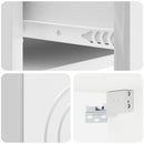 Væghængt Natbord 2 pcs Hvid højglans 33 x 34,5 x 20 cm