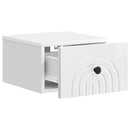 Væghængt Natbord 2 pcs Hvid højglans 33 x 34,5 x 20 cm