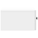 Væghængt Natbord 2 pcs Hvid højglans 33 x 34,5 x 20 cm