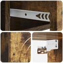 Væghængt Natbord med skuffe 2 pcs Røget eg 33 x 34,5 x 20 cm