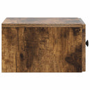 Væghængt Natbord med skuffe 2 pcs Røget eg 33 x 34,5 x 20 cm
