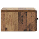 Væghængt Natbord med skuffe 2 pcs Gammelt træ 33 x 34,5 x 20 cm