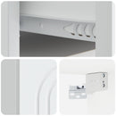 Væghængt Natbord 2 pcs Hvid 49 x 34,5 x 20 cm Konstrueret træ