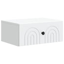 Væghængt Natbord 2 pcs Hvid 49 x 34,5 x 20 cm Konstrueret træ