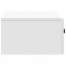 Væghængt Natbord 2 pcs Hvid 49 x 34,5 x 20 cm Konstrueret træ