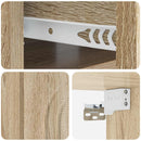 Væghængt Natbord med skuffe 2 pcs Sonoma-eg 49 x 34,5 x 20 cm
