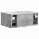 Væghængt Natbord med skuffe 2 pcs Betongrå 49 x 34,5 x 20 cm
