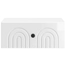 Væghængt Natbord 2 pcs Hvid højglans 49 x 34,5 x 20 cm