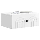 Væghængt Natbord 2 pcs Hvid højglans 49 x 34,5 x 20 cm