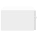 Væghængt Natbord 2 pcs Hvid højglans 49 x 34,5 x 20 cm