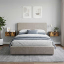Væghængt Natbord med skuffe 2 pcs Røget eg 49 x 34,5 x 20 cm