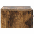 Væghængt Natbord med skuffe 2 pcs Røget eg 49 x 34,5 x 20 cm