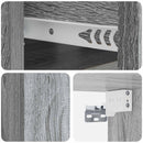 Væghængt Natbord 2 pcs Grå sonoma-eg 49 x 34,5 x 20 cm