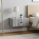 Væghængt Natbord 2 pcs Grå sonoma-eg 49 x 34,5 x 20 cm