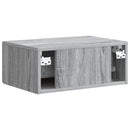 Væghængt Natbord 2 pcs Grå sonoma-eg 49 x 34,5 x 20 cm