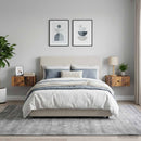 Væghængt Natbord med skuffe 2 pcs Gammelt træ 49 x 34,5 x 20 cm