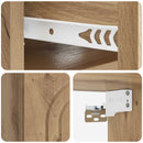 Væghængt Natbord med skuffe 2 pcs Artisan-eg 49 x 34,5 x 20 cm
