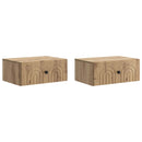 Væghængt Natbord med skuffe 2 pcs Artisan-eg 49 x 34,5 x 20 cm