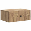 Væghængt Natbord med skuffe 2 pcs Artisan-eg 49 x 34,5 x 20 cm