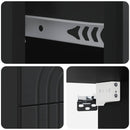 Væghængt Natbord 2 pcs Sort 33 x 34,5 x 40 cm Konstrueret træ