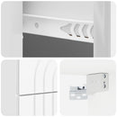 Væghængt Natbord 2 pcs Hvid højglans 33 x 34,5 x 40 cm