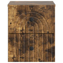 Væghængt Natbord med skuffe 2 pcs Røget eg 33 x 34,5 x 40 cm