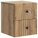 Væghængt Natbord med skuffe 2 pcs Artisan-eg 33 x 34,5 x 40 cm