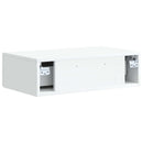 Væghængt Sideskab Hvid 59 x 34,5 x 17 cm Konstrueret træ
