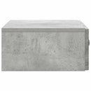 Væghængt Sideskab Betongrå 59 x 34,5 x 17 cm Konstrueret træ